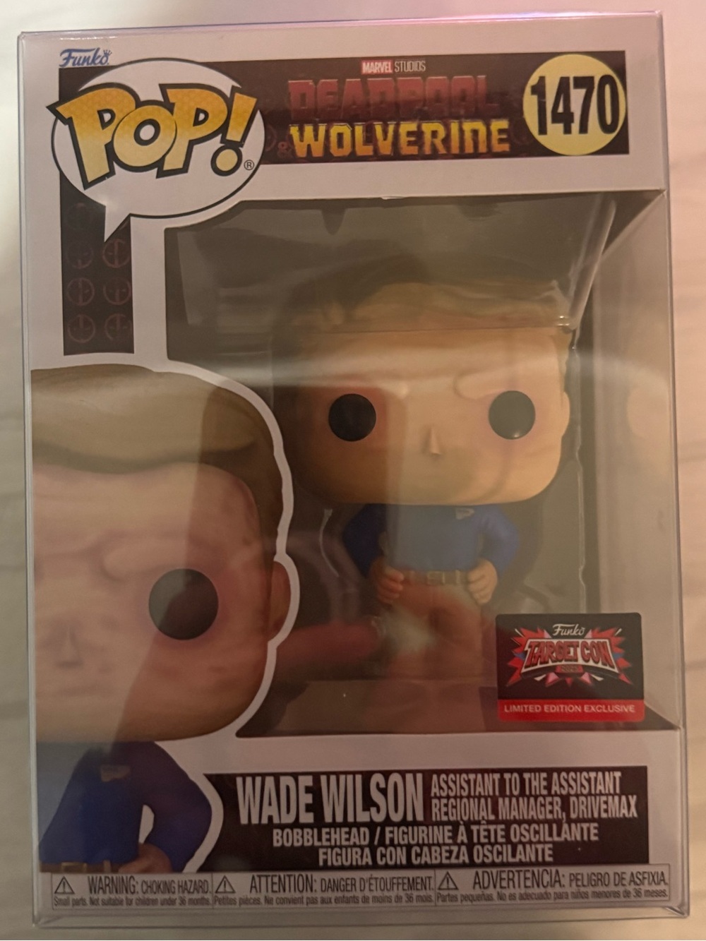 Funko Pop! Wade Wilson Blue & Tan Vinyl Figure #1470